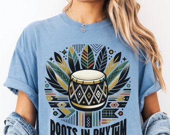 Afroamerikanisches T-Shirt, Afrocentric, Schwarze Königin, Afroamerikaner-T-Shirt, Juniteenth-Shirt, Schattierungen von Melanin, Schwarze Geschichts-Shirt, Schwarz Besitz