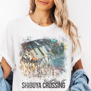 Shibuya Crossing T-Shirt, Japanese Shirt, Travel Japan Tee, Cultural Heritage, Japanese Street Wear, Japanese Style Gift, Japan Vacation Tee