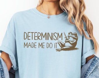 Comfort Colors Frog T-Shirt, Existential Meme, Philosophy Humor