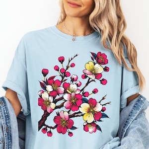 Cherry Blossom Shirt, Sakura Flower Shirt, Sakura Tree, Flower Nature, Cherry Blossom Tee, Sakura Shirt, Sakura Outfit, Cherry Blossom Tree