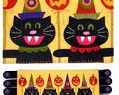 A Spooktacular Party wool felt penny rug pattern by Cleo and Me