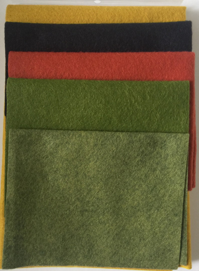 by Cleo And Me Patterns Wool Felt Kit For Little Scaredy Cat Penny Rug