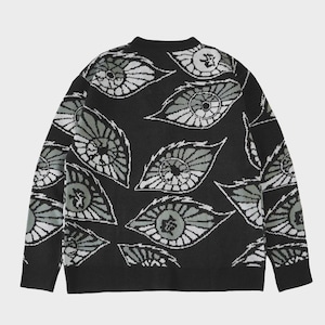 Cardigan Knitwear Demon Slayer Kokushib0 Eyes , Streetwear , Street style , Anime Jacket , Cartoon , Unisex