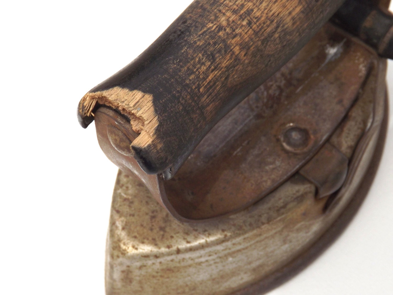 Antique Clothes Iron Old Iron Asbestos Iron Sad Iron Home Etsy