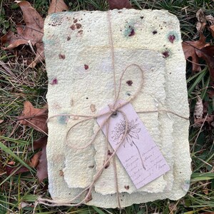 Papel hecho a mano, artesanal, papel reciclado, cartas de amor, set de papel