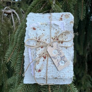 Papel hecho a mano, artesanal, papel reciclado, cartas de amor, set de papel