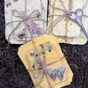 Papel hecho a mano, artesanal, papel reciclado, cartas de amor, set de papel