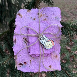 Papel hecho a mano, artesanal, papel reciclado, cartas de amor, set de papel