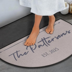 Welcome Mat With Name Doormat Wedding Gift Family Est Date Floor Mat For Entryway Rug Personalized Gift Idea Door Mat With Name Date Gift