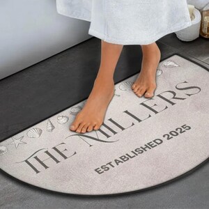 Family Welcome Mat With Name Doormat Wedding Gift Est Date Floor Mat For Entryway Rug Personalized Wedding Gift Idea Door Mat With Name Gift