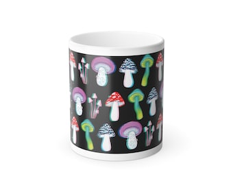 Color Morphing Mushroom Mug