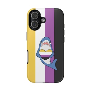 Blåhaj Non-Binary Pride Phone Case - iPhone