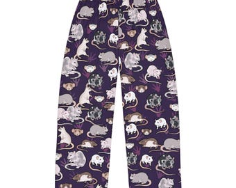 Männer Ratte Pyjama Hose - Lila