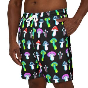 Trippy Mushroom Swim Shorts