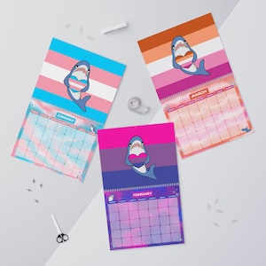 Blåhaj Pride Flagge Wandkalender
