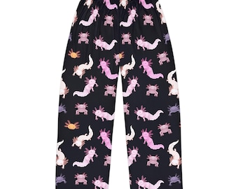 Pantalon De Pyjama Homme Noir Axolotl