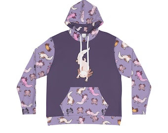 Paarse Axolotl-hoody