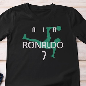 Air Ronaldo Portugal Soccer Star #7 Shirt, Personalized Gift Graphic Tee Football Jersey, GOAT Custom Gift For Sports Fans Unisex T-Shirt