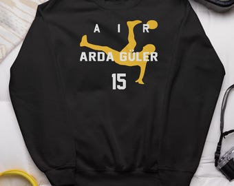 Air Arda Guler 15 Star Player Tribute Design, Madrid Soccer Fans Jersey Inspired Theme, Custom Gift for Football Fans, Madrid Graphic Tee
