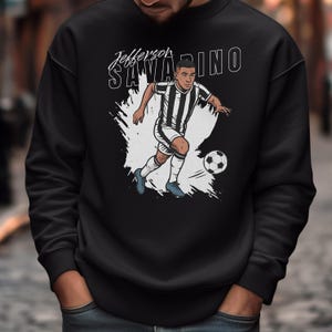 Savarino 10 Star Player in Action, Botafogo Inspired Design Custom Gift for Fans, Football Personalized Shirt, Soccer Jersey Graphic Tee