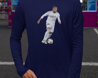 Mbappe #10 Tribute Jersey Highlights Design Custom Gift for Fans, Madrid Soccer Star Player Personalized Shirt, Soccer Goat Unisex T-Shirt