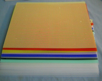 19 NEW Darice Plastic Canvas Mesh Sheets 10 1/2 x 13 1/2 - 7 Count