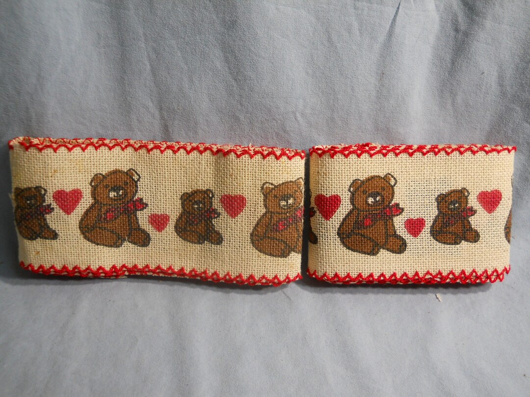 NEW Preprinted Aida Cloth Fabric Bears 4 Yards 2 1/2 Etsy