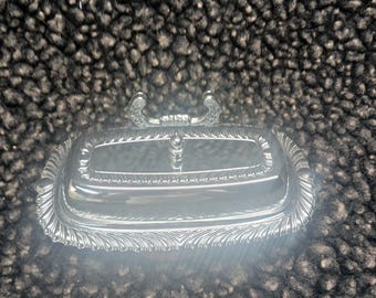 Vintage Irvinware Silver Plate Butter Dish