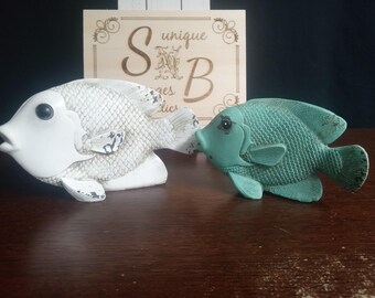 decorative ceramic fish figurines