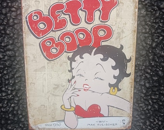 Betty Boop metal tin decor