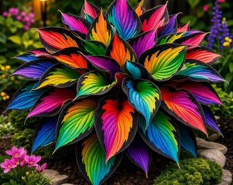 Rainbow Hosta Bulbs ( pack of 3 ) for Planting, Shade Perennial Garden Plant