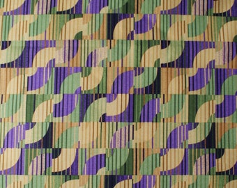 Multi Color Fabric Craft Supplies and Notions Fabric and Notions Purple Fabric Green Fabric Fat Quarters Fabric by the Yard Tan Fabric