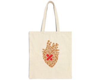 Bolso de lona de algodón | bolso sencillo | regalo para él | regalo para ella | bolso bonito | regalo para la sanación