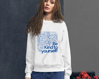 ユニセックスコットンブレンドスウェットシャツ：クラシックフィット