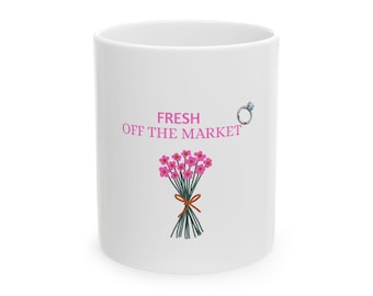 できたてのブーケマグカップ｜花嫁の人生マグカップ｜パーソナライズギフト｜彼または彼女へのギフト｜ブライダルシャワーギフト｜結婚祝い｜花嫁