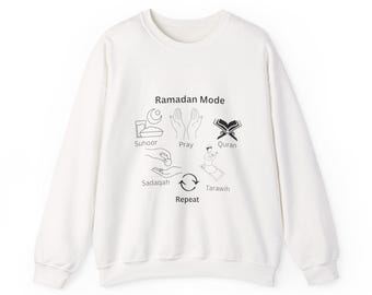 Ramadan Mode  Sweatshirt, Muslim Shirt, Ramadan Shirt, Islamic Shirt, Gifts For Muslims, Ramadan Mubarak,Islamic Clothing,Happy Eid,Eid Gift