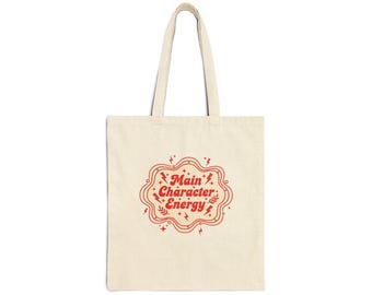 Bolso tote de energía con personaje principal | bolso para portátil | bolso para accesorios | bolso tote bonito | bolso tote sencillo