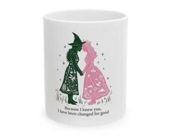 魔女と王女のシルエットマグカップ｜パーソナライズギフト｜彼へのギフト｜コーヒーマグ｜泥遊びギフト｜カスタムマグ｜彼女へのギフト