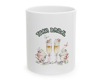 チームブライダルトーストマグ | 花嫁の人生マグ | 名入れギフト | 彼または彼女へのギフト | ブライダルシャワーギフト | 結婚祝い | ブライダルマグ