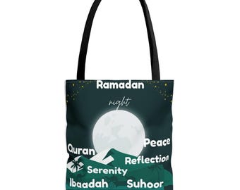 ラマダンナイト ティール トートバッグ、イスラム教ギフト