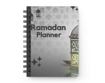ラマダンスパイラルジャーナル、ランタンデザイン、祈りと食事プランナー