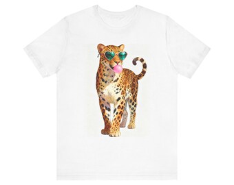 Camiseta unisex de manga corta de punto | lindo tigre | camiseta de chicle | regalo para ella | regalo para él |