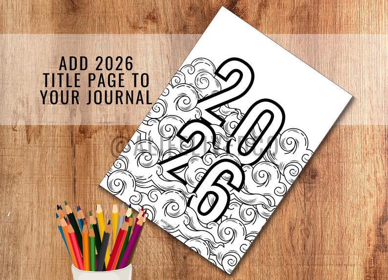 2026 Sky Title - 2026 Planner TITLE PAGE - Digital Planner Pages ...