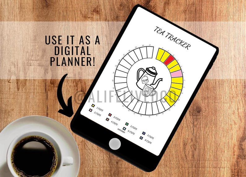 Tea Tracker -tea Tracker -PRINTABLE Journal Page -health Planner ...