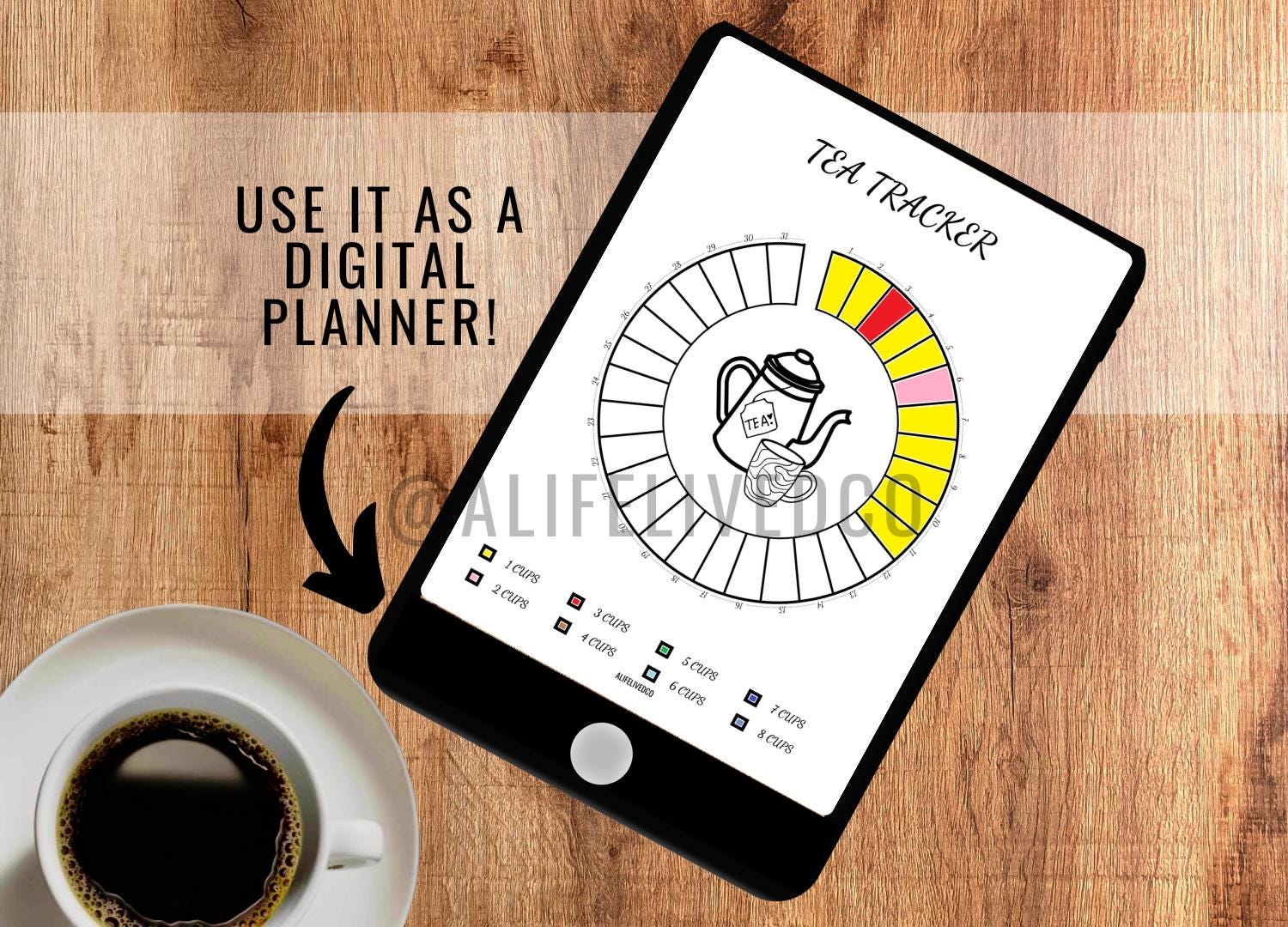 Trackerr Tea Tea Tracker -tea Tracker -PRINTABLE Journal Page -health Planner ...
