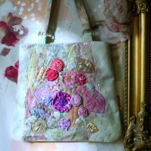 SALE!  Endless Summer ,  whimsy wearable art romantic purse