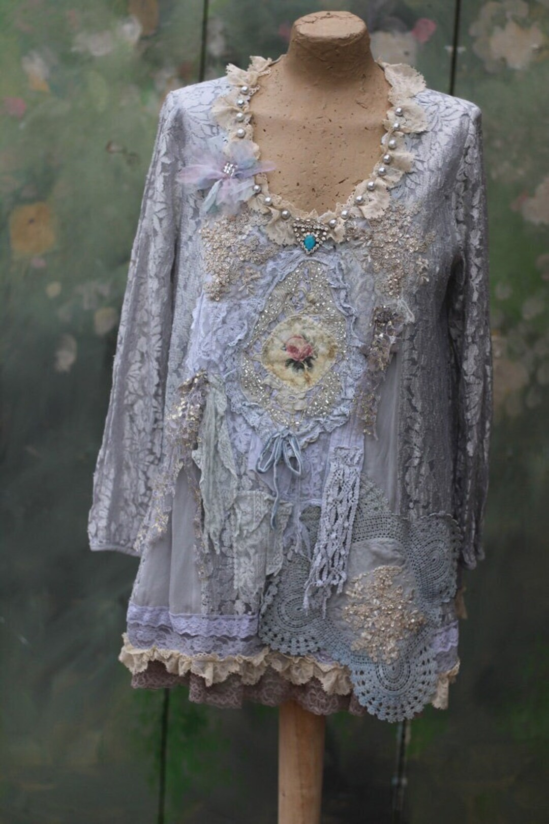 Fleursboheme Boho Tunic/top vintage Lace Lacy - Etsy UK