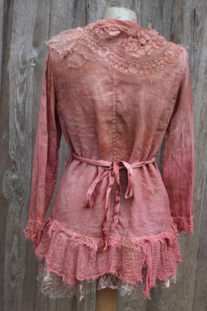 Roses and berries jacket ornate boho jacket linen Etsy