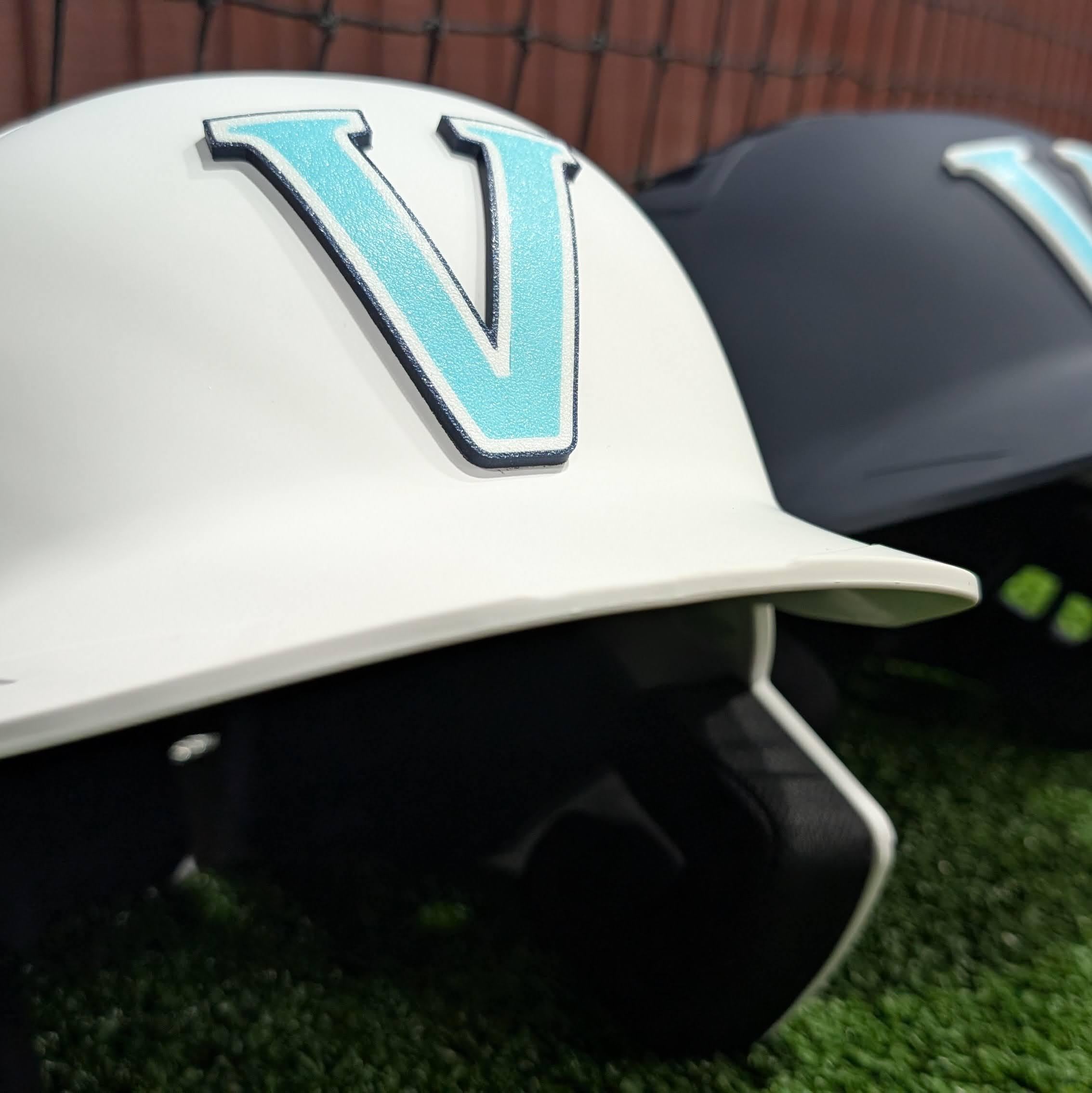 3D Batting Helmet Emblems