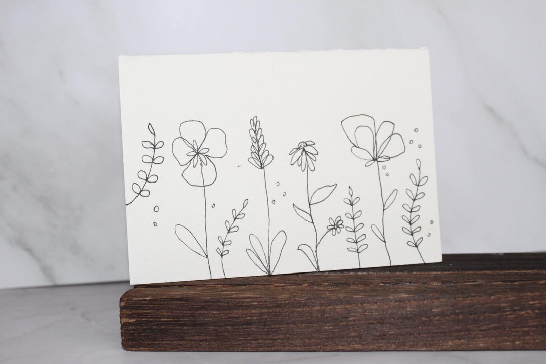 Simple Drawing Cards Hand Drawn Greeting Cards - Etsy